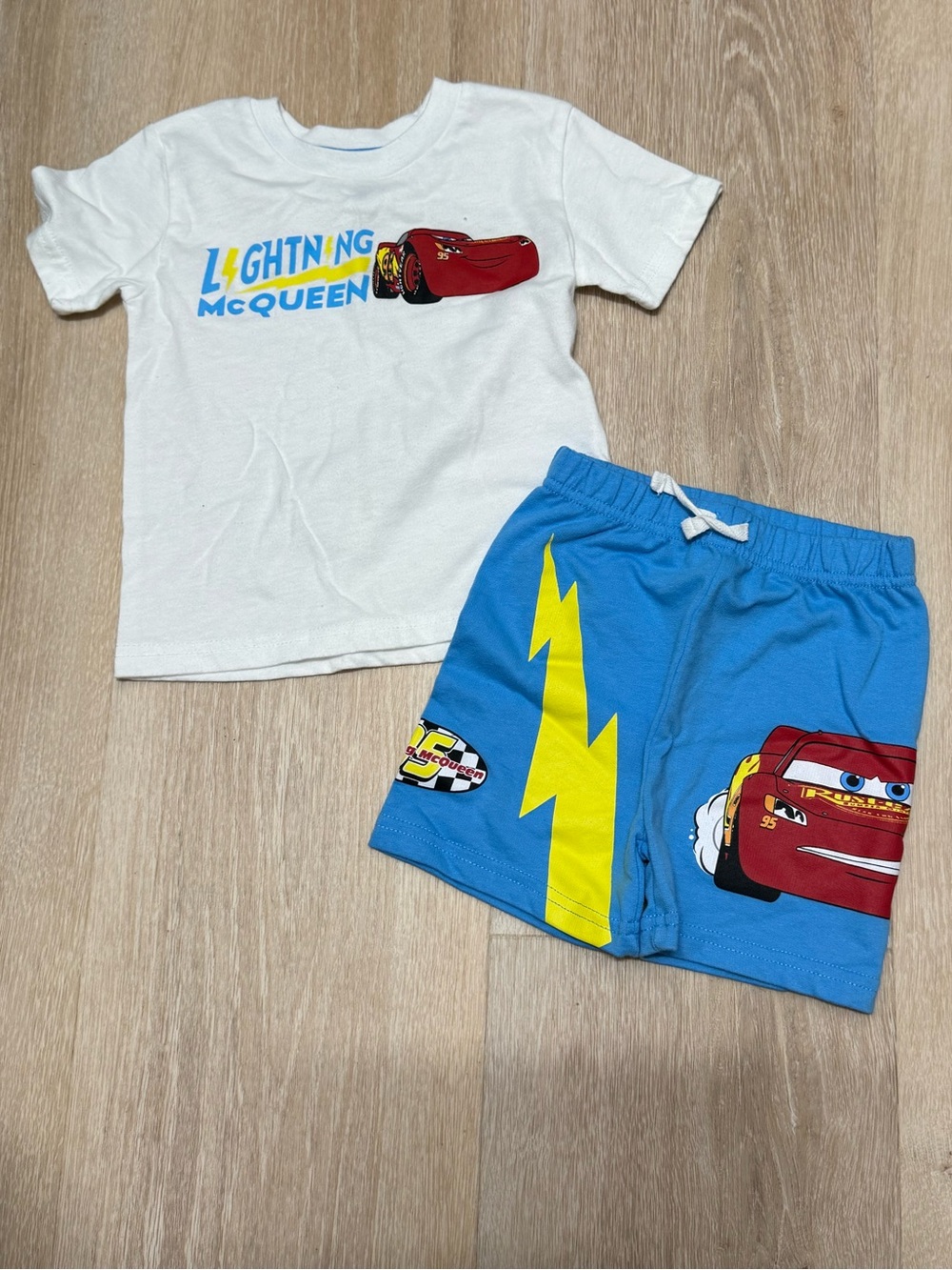 Lightning McQueen Blue & White Set for Kids